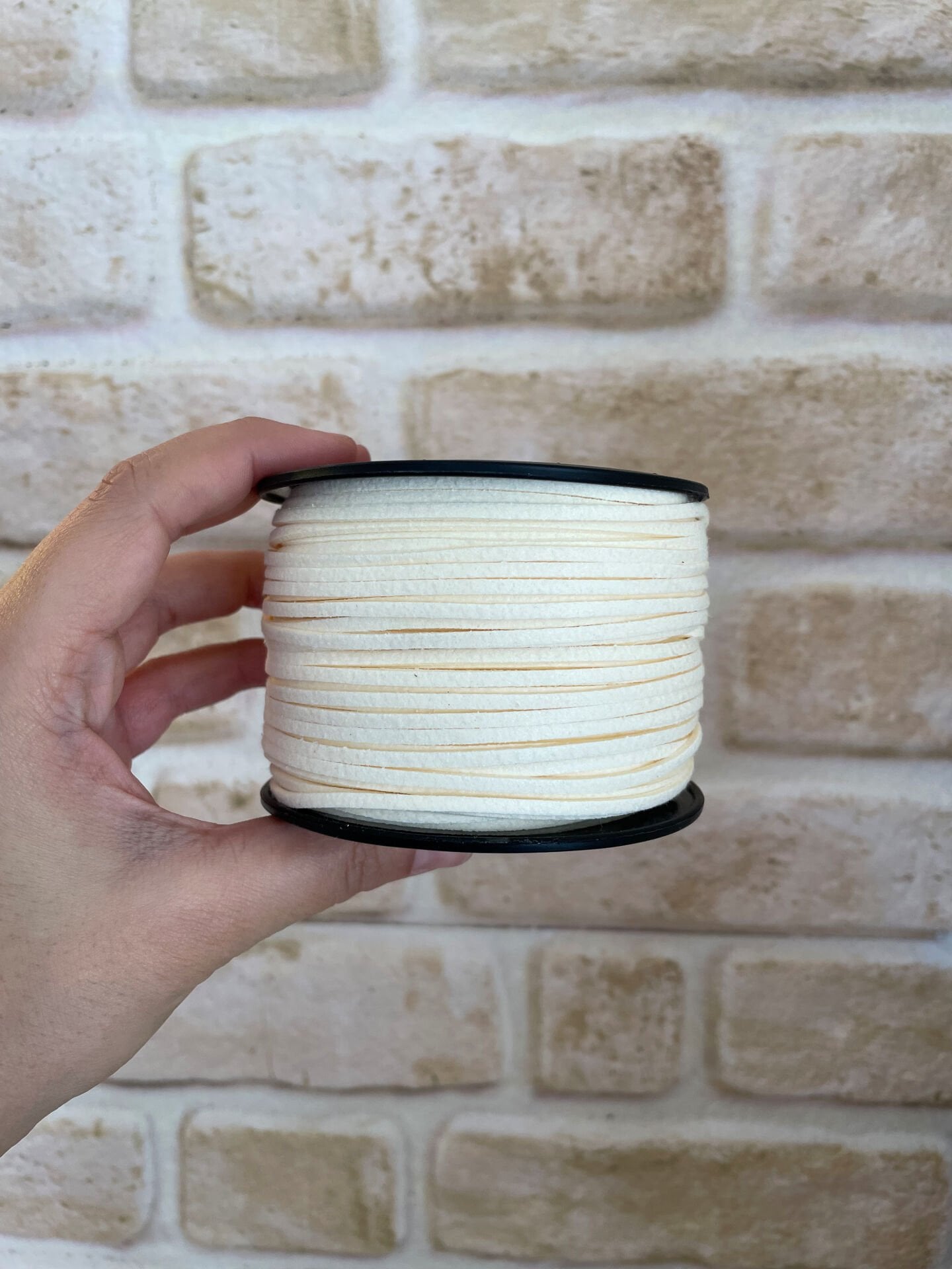 Süet İp - Açık Krem