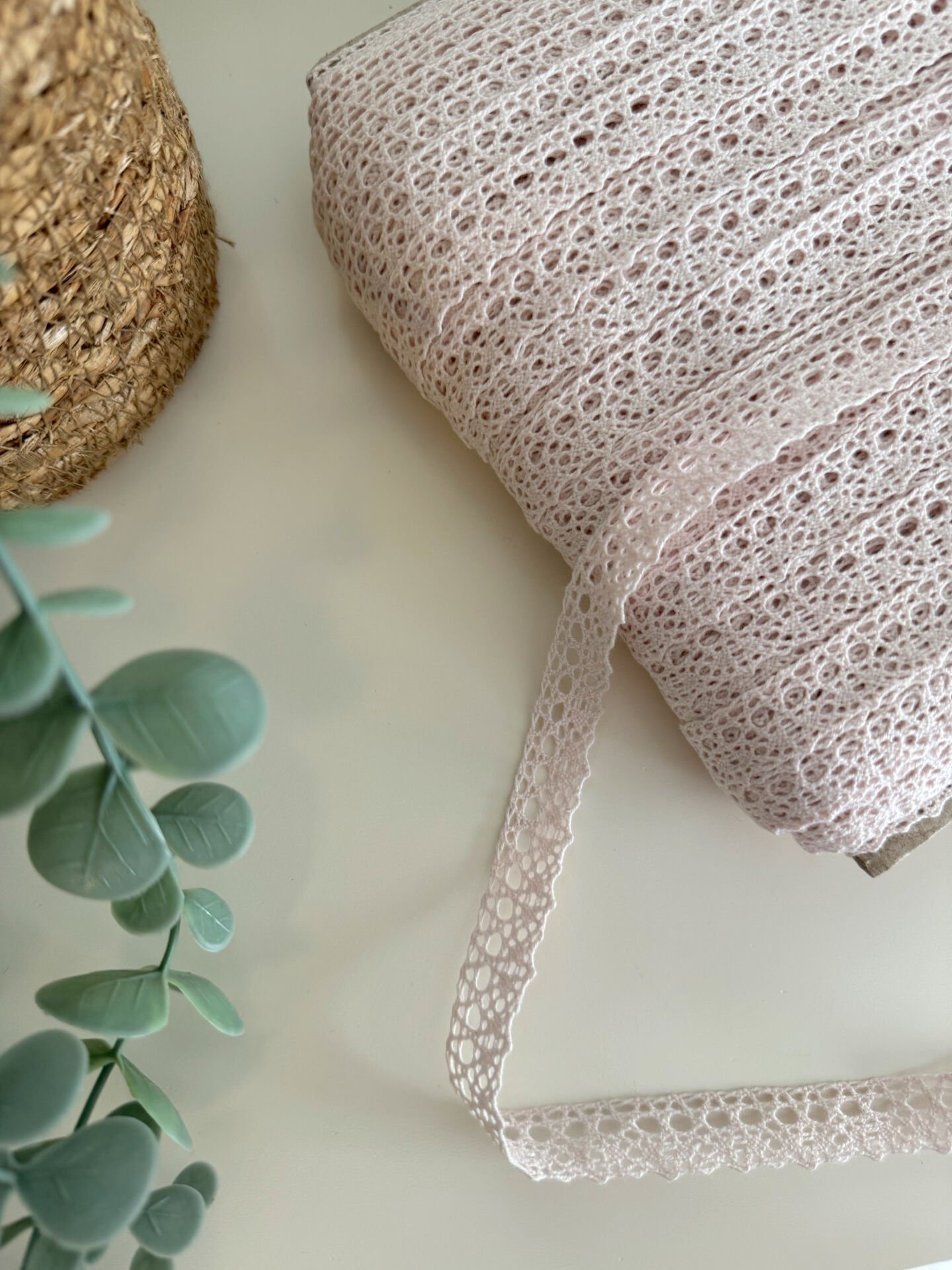 Pamuklu Dantel Şerit / Açık Pembe