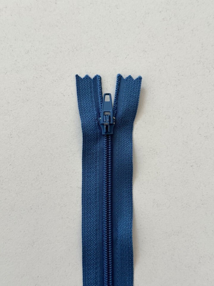 18cm Fermuar İndigo