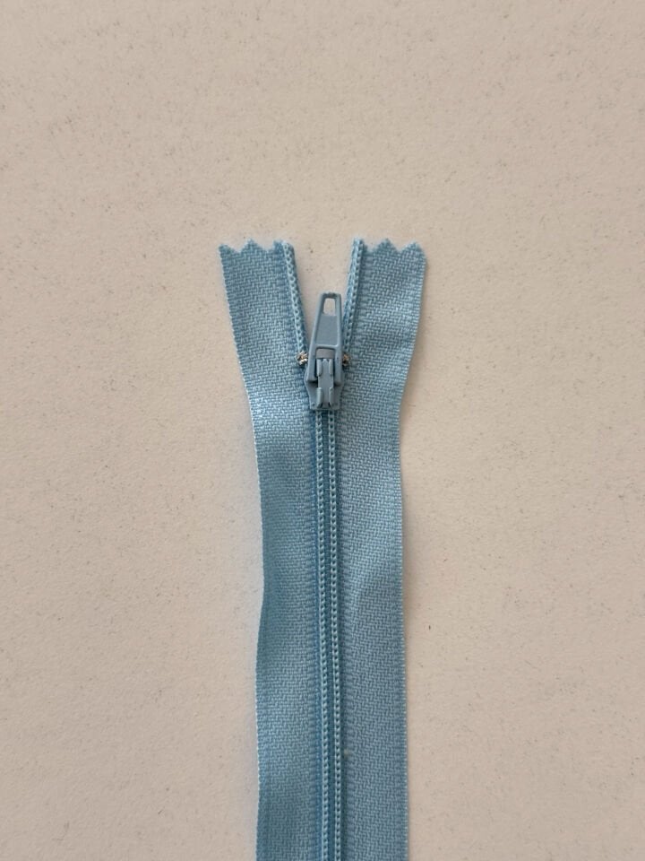 18cm Fermuar Mavi