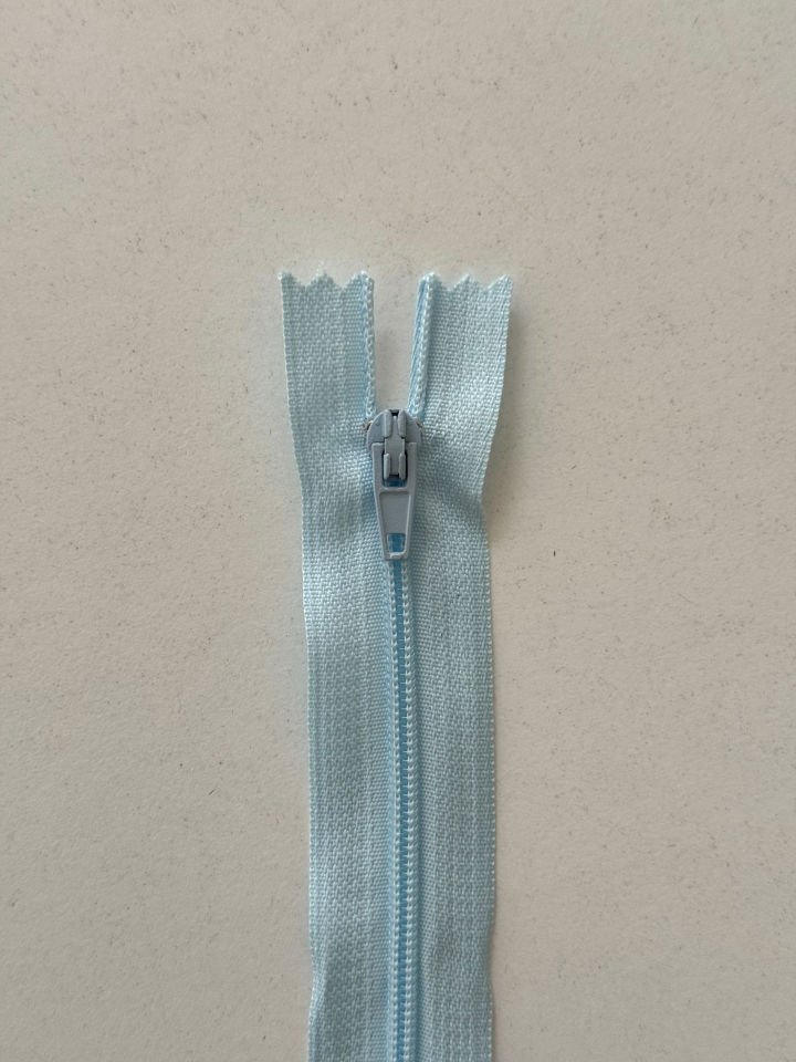 18cm Fermuar Açık Mavi