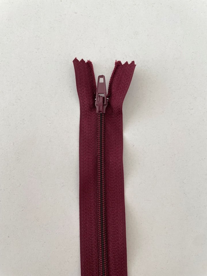 25cm Fermuar Mürdüm