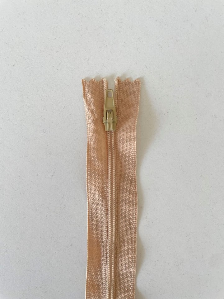 50cm Fermuar Kapuçino