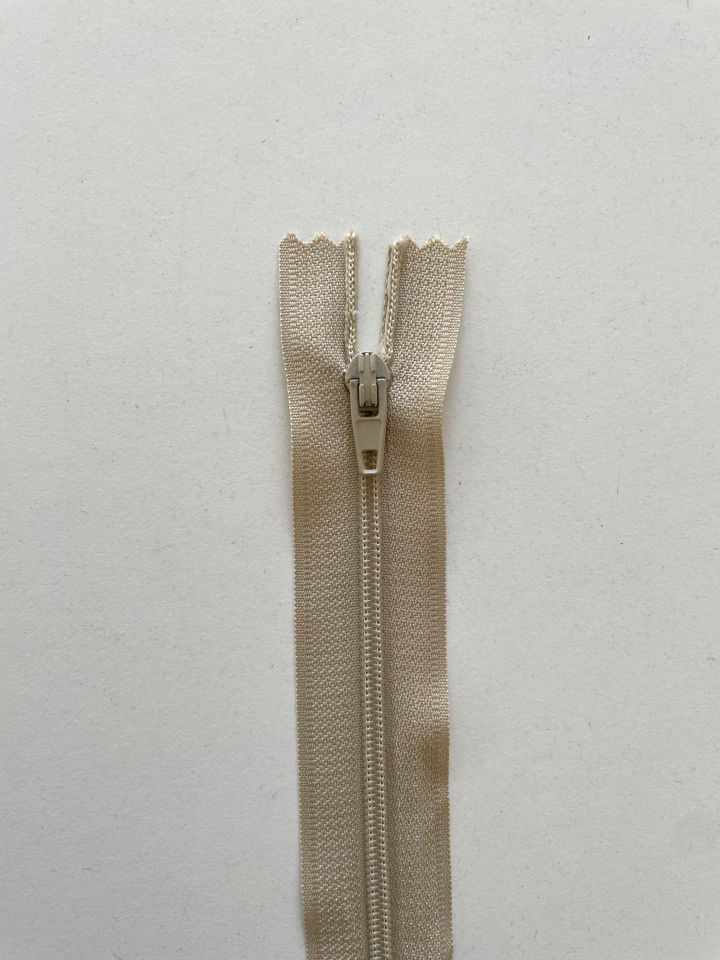 40cm Fermuar Bej