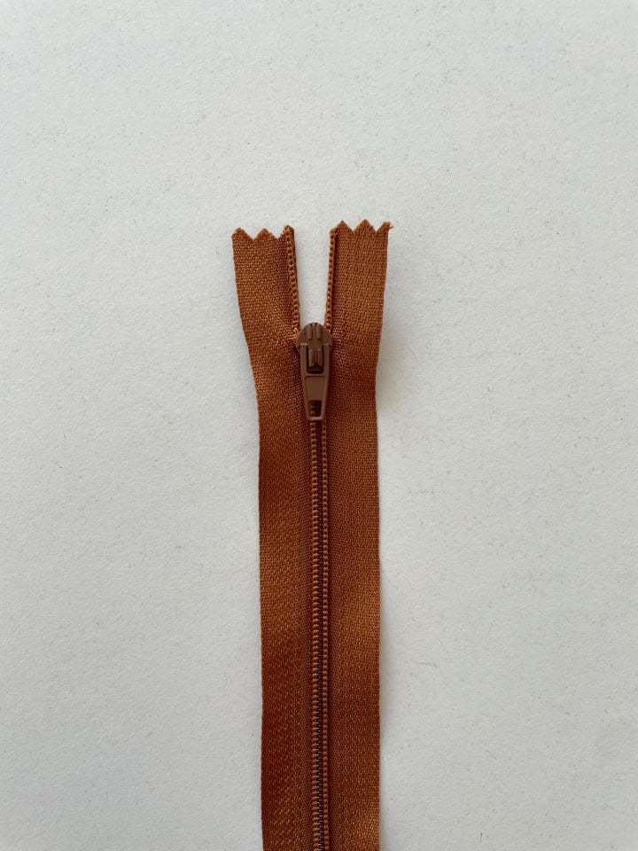 50cm Fermuar Kahverengi