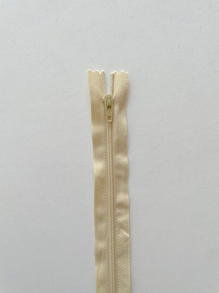50cm Fermuar Koyu Krem
