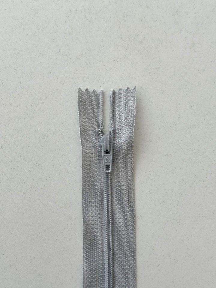 18cm Fermuar Gri