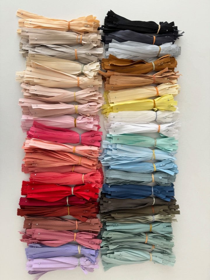 18cm Fermuar Pastel Turuncu