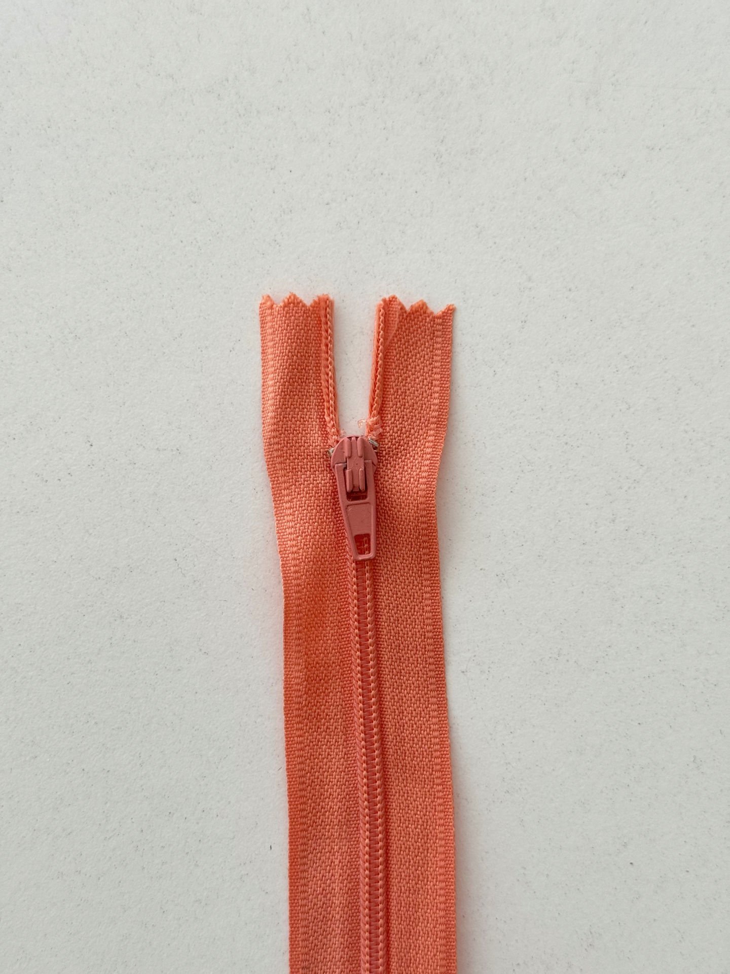 18cm Fermuar Pastel Turuncu