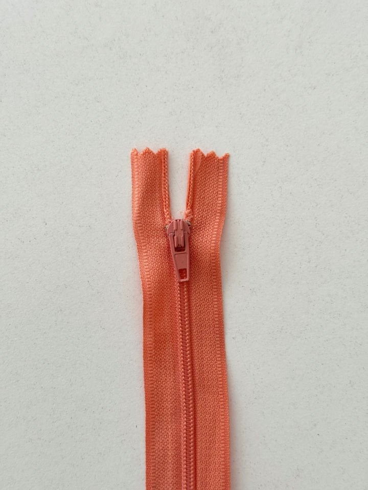 18cm Fermuar Pastel Turuncu