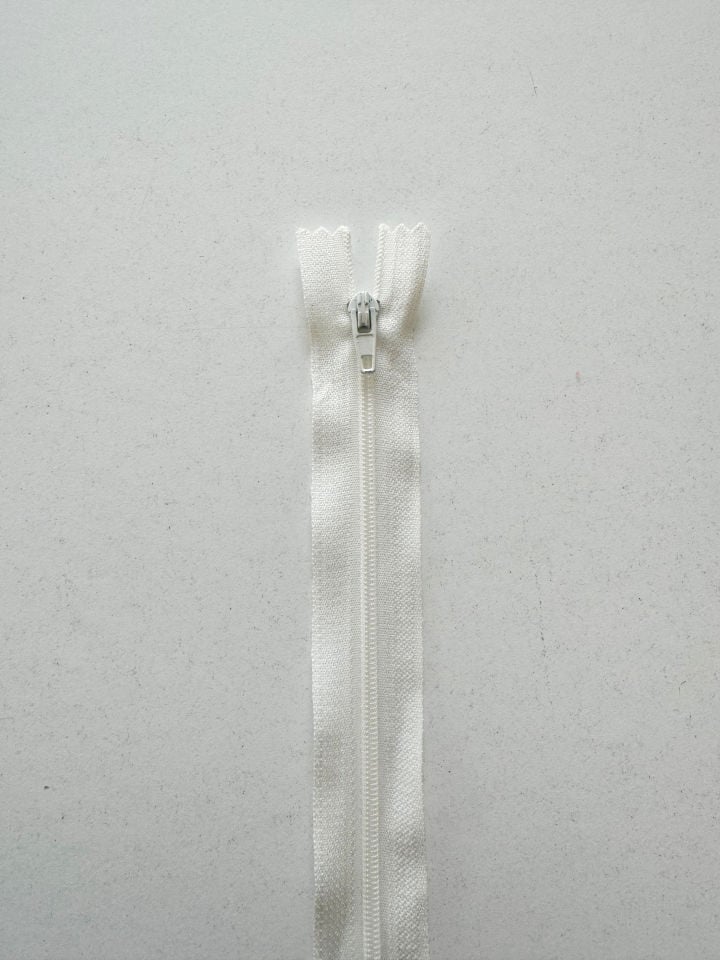 50cm Fermuar Kırık Beyaz
