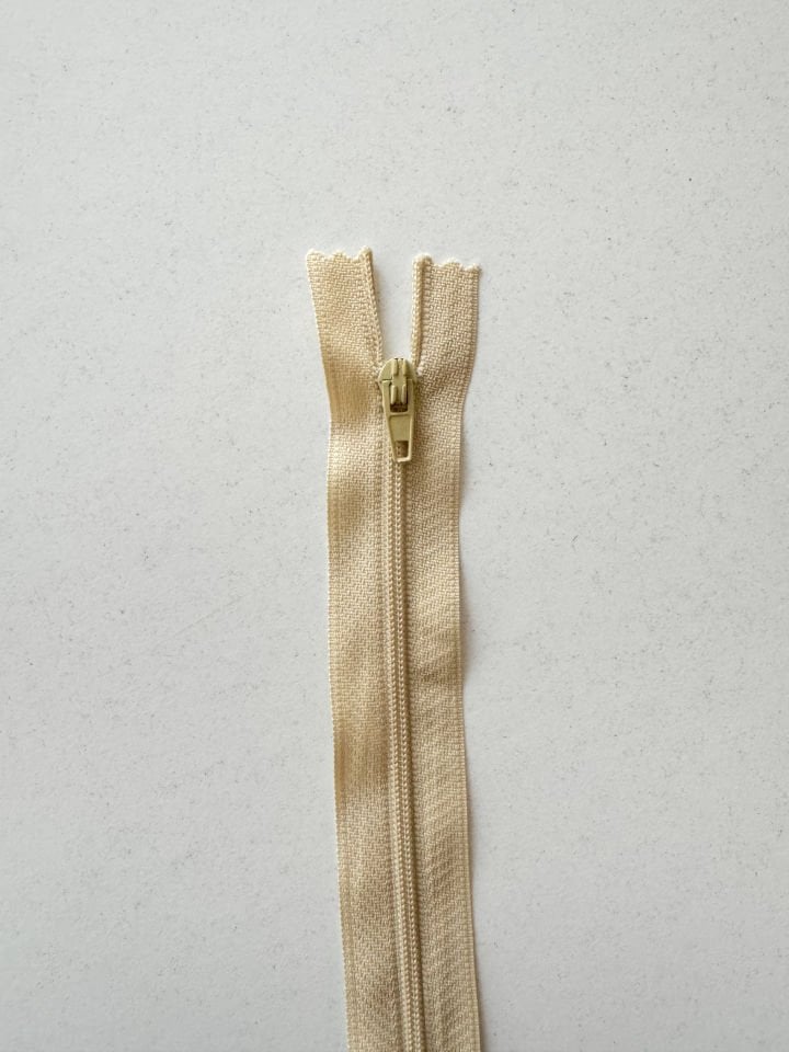 50cm Fermuar Koyu Krem