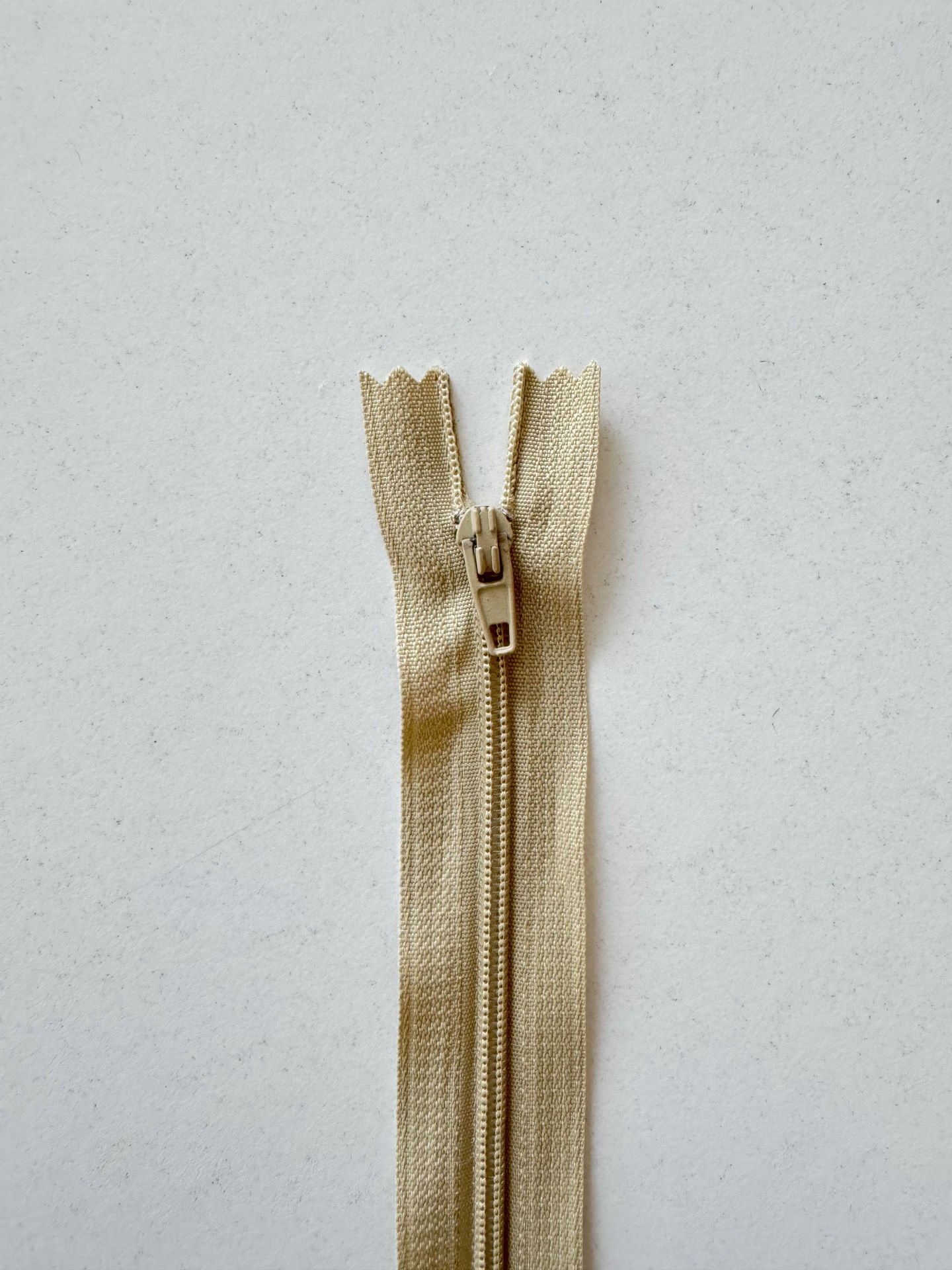 18cm Fermuar Koyu Bej