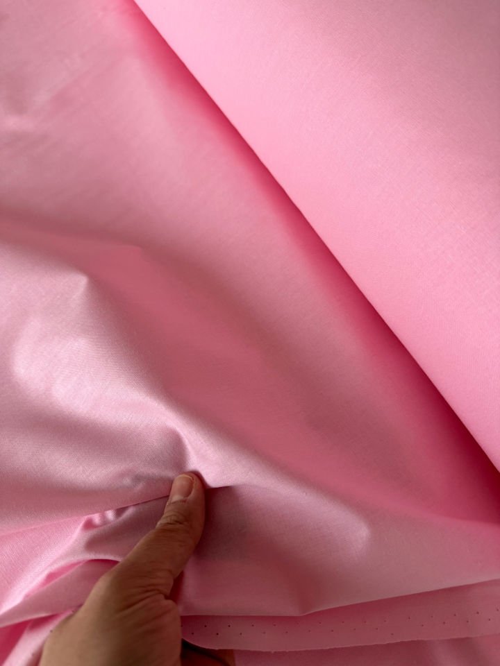 Pembe Poplin Kumaş (Yarım Metre)