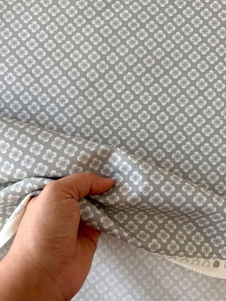 Gri Yonca Duck Kumaş (Yarım Metre)