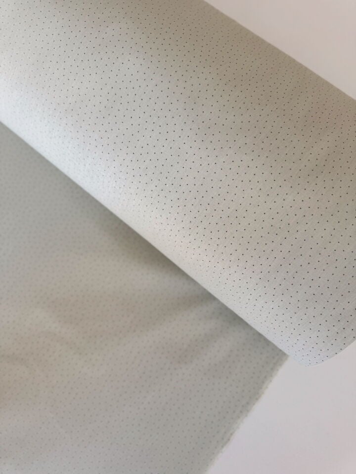 Mini Puantiye Su Yeşili Poplin Kumaş (Yarım Metre)
