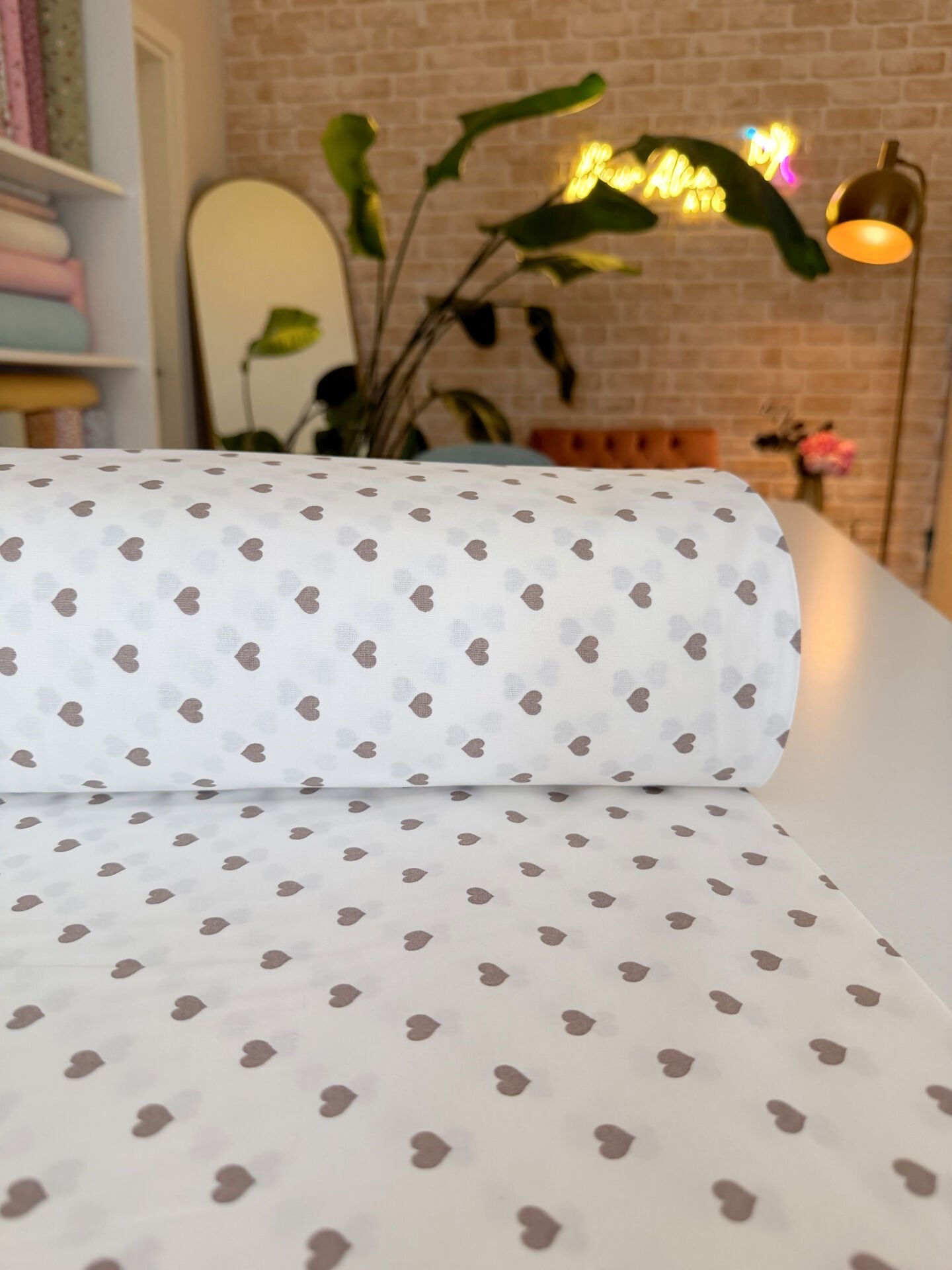 Vizon Kalpler Poplin Kumaş (Yarım Metre)