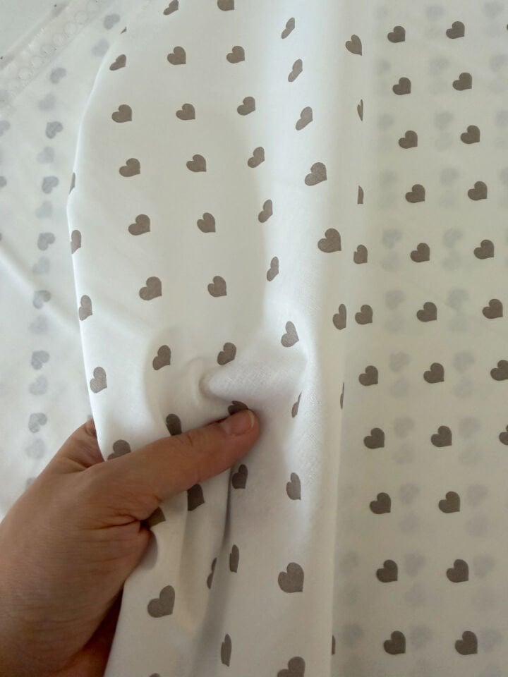 Vizon Kalpler Poplin Kumaş (Yarım Metre)