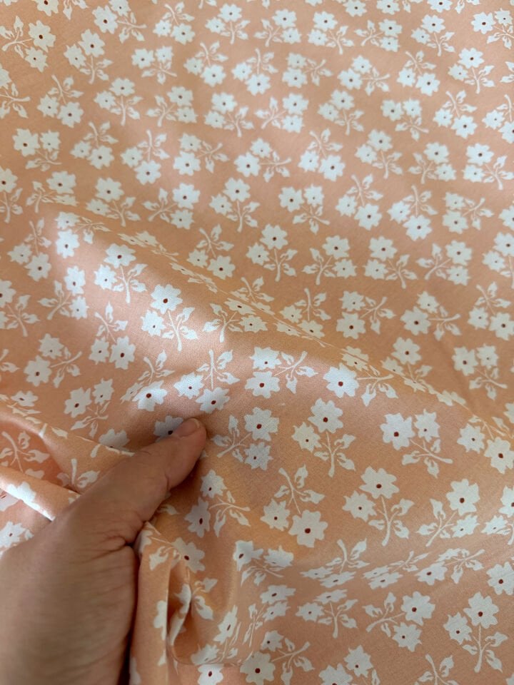 Somon Çiçek Buketi Poplin Kumaş (Yarım Metre)