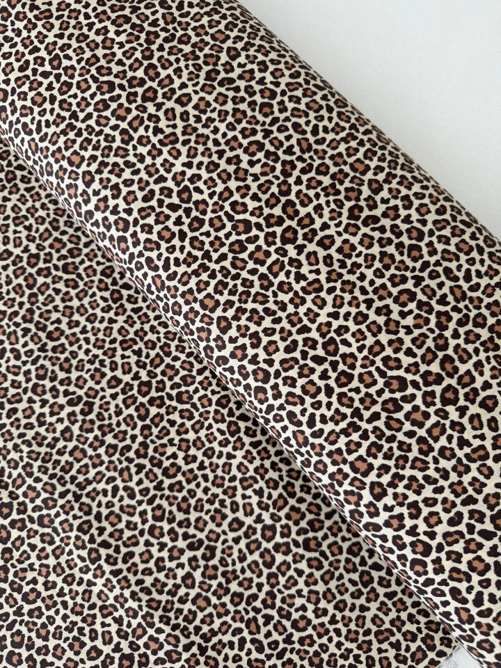 Leopar Poplin Kumaş (Yarım Metre)